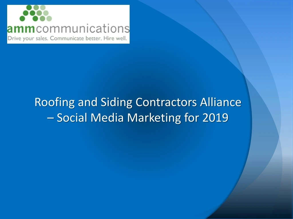 roofing and siding contractors alliance social media marketing for 2019