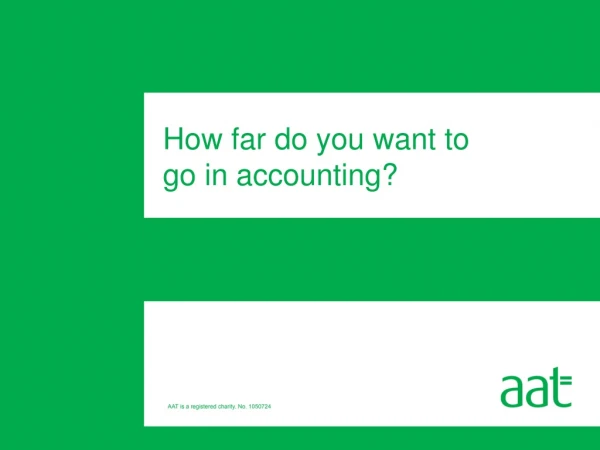 How far do you want to go in accounting?