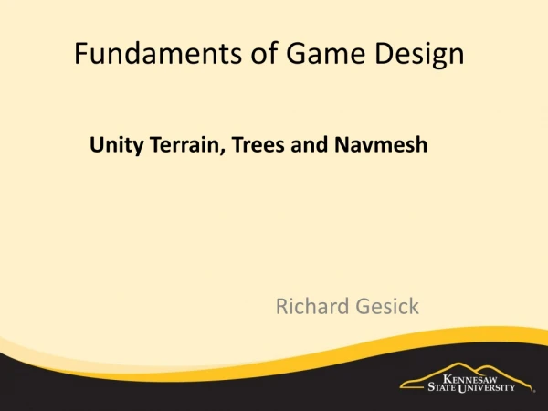 Fundaments of Game Design