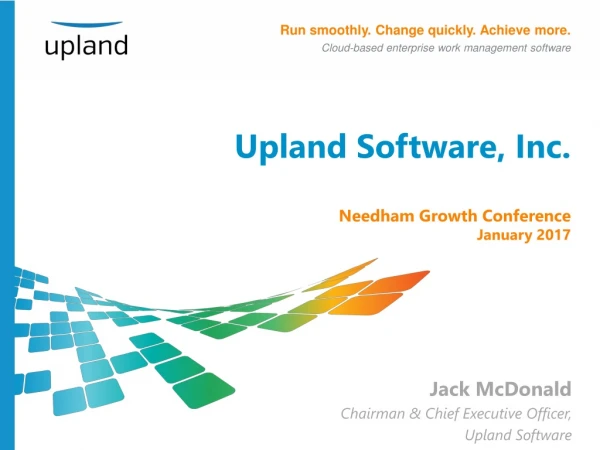 Upland Software, Inc. Needham Growth Conference January 2017