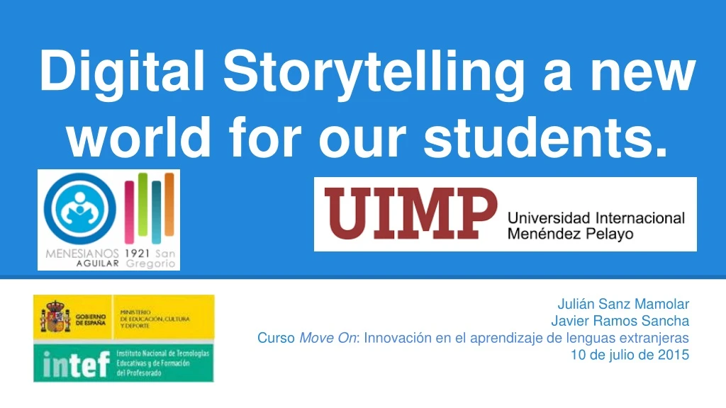 digital storytelling a new world for our students