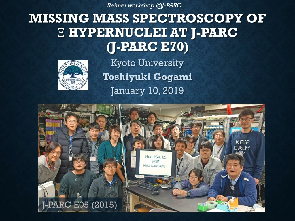 missing mass spectroscopy of hypernuclei at j parc j parc e70