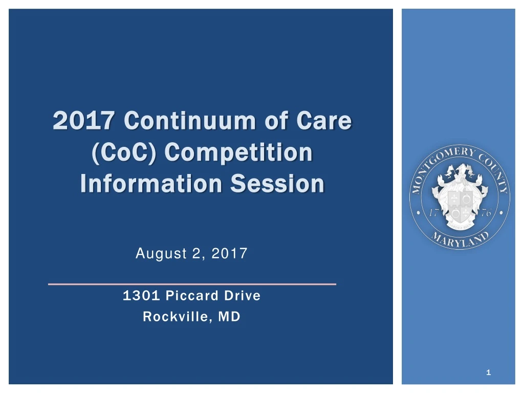 2017 continuum of care coc competition information session