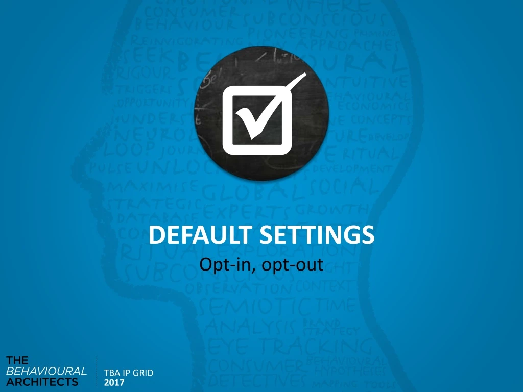default settings opt in opt out