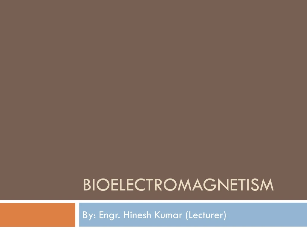 bioelectromagnetism