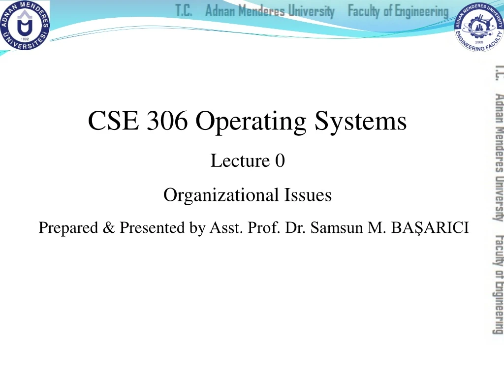 cse 306 operating systems lecture