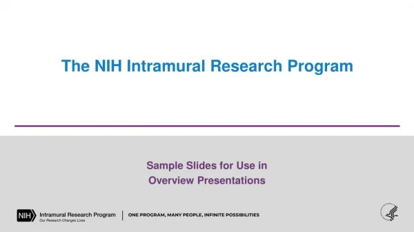The NIH Intramural Research Program