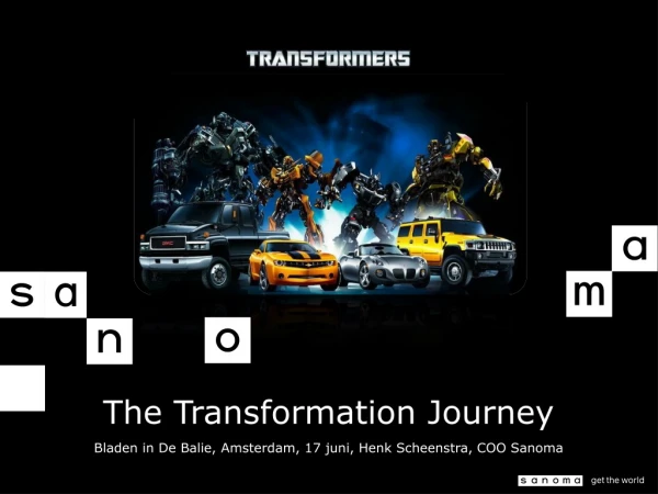 The Transformation Journey Bladen in De Balie , Amsterdam, 17 juni , Henk Scheenstra, COO Sanoma