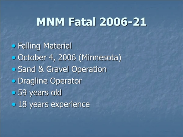 MNM Fatal 2006-21