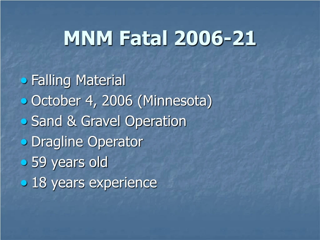 mnm fatal 2006 21