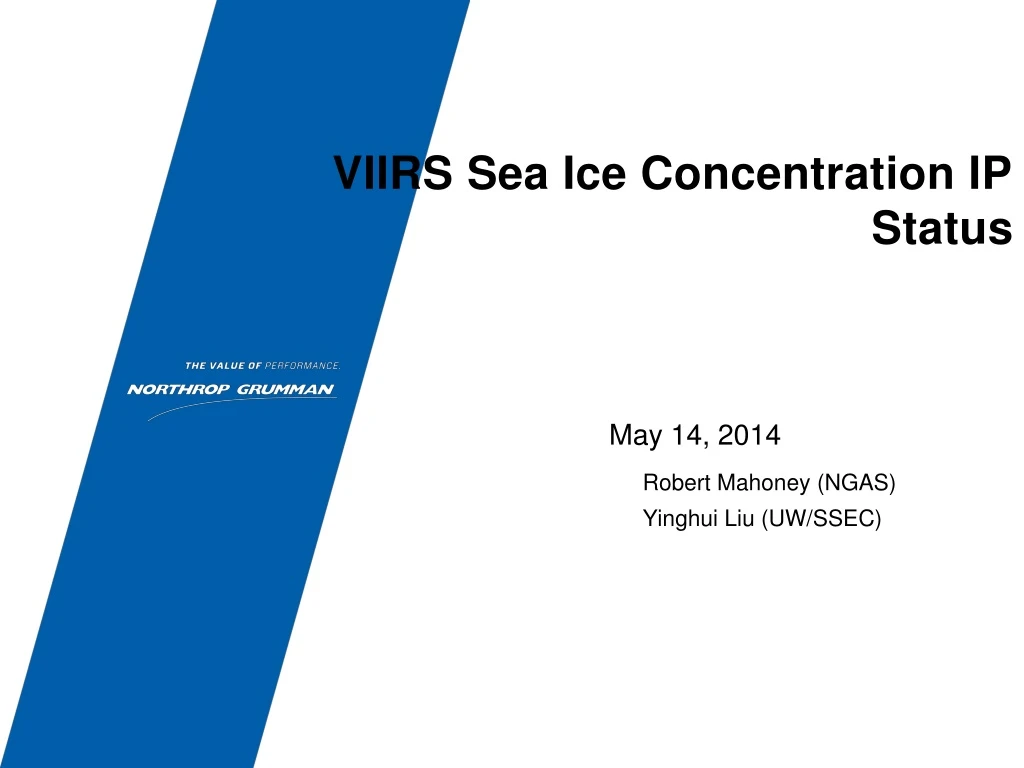 viirs sea ice concentration ip status