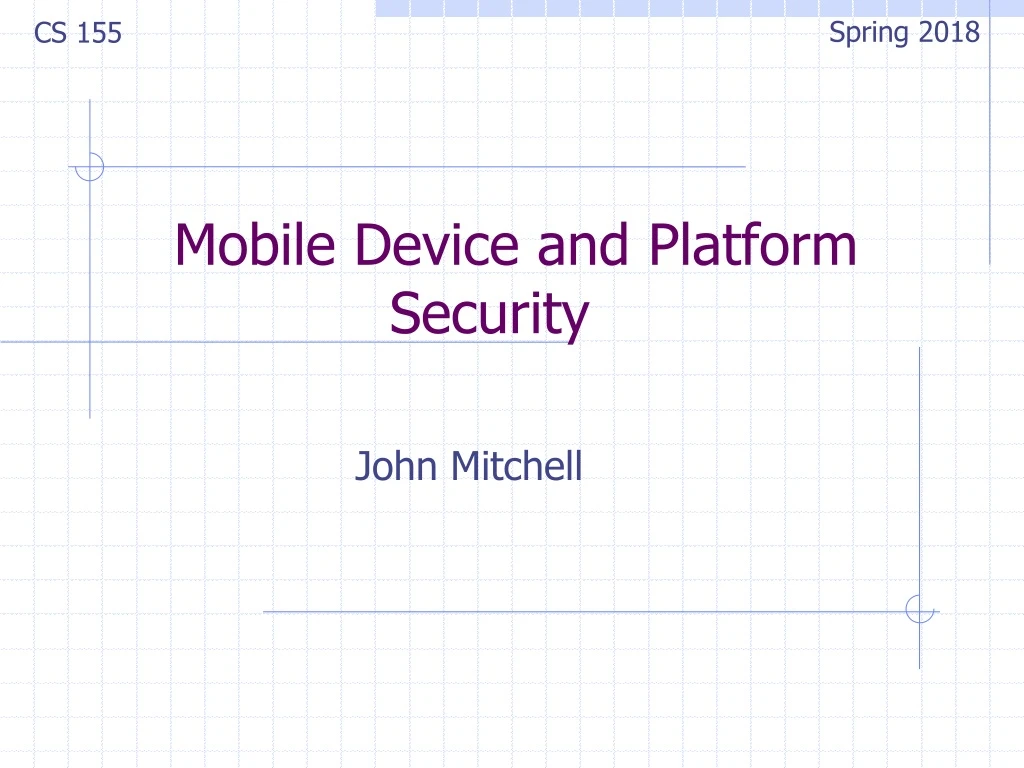 mobile device and platform security