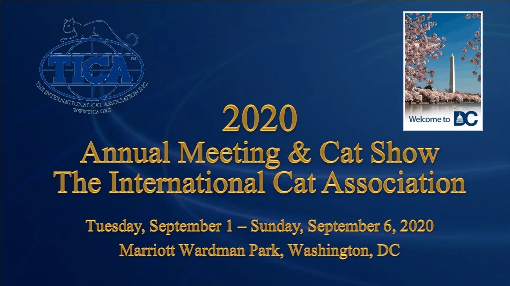 2020 annual meeting cat show the international