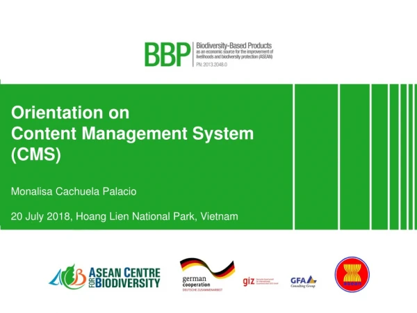 BBP TNA Orientation and TNA Survey in Lao PDR
