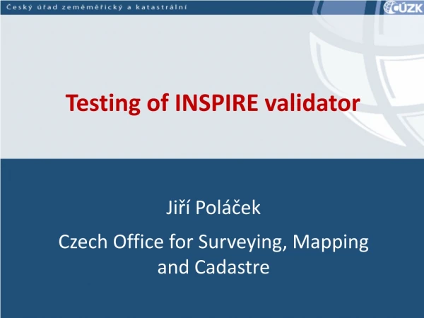 Testing of INSPIRE validator