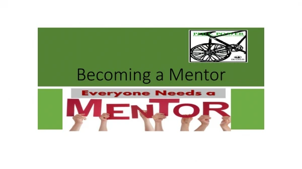 Becoming a Mentor