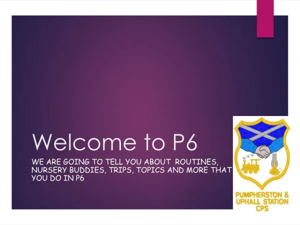 Welcome to P6