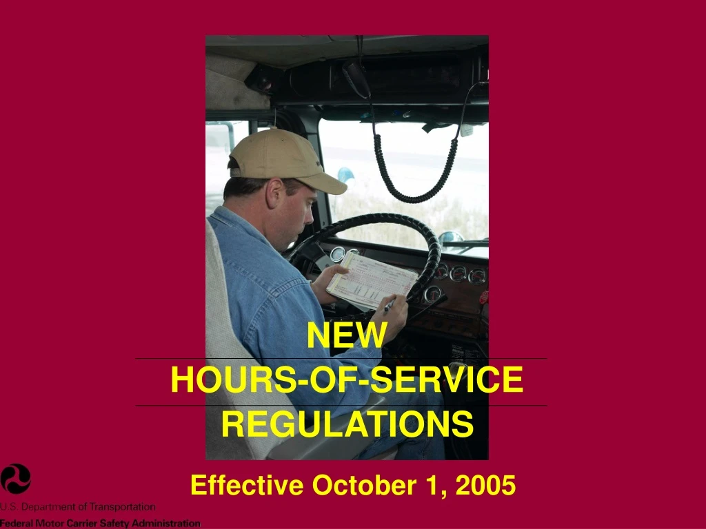 new hours of service regulations