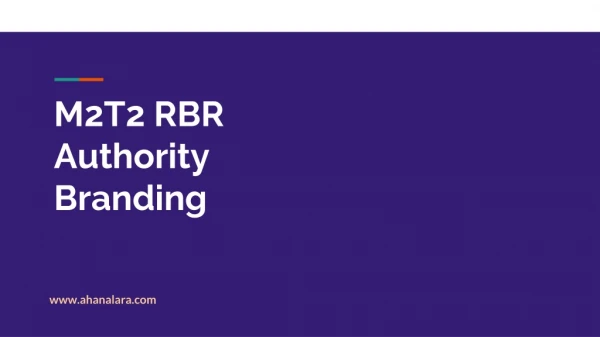 M2T2 RBR Authority Branding