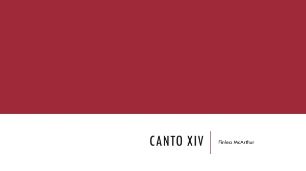 Canto Xiv
