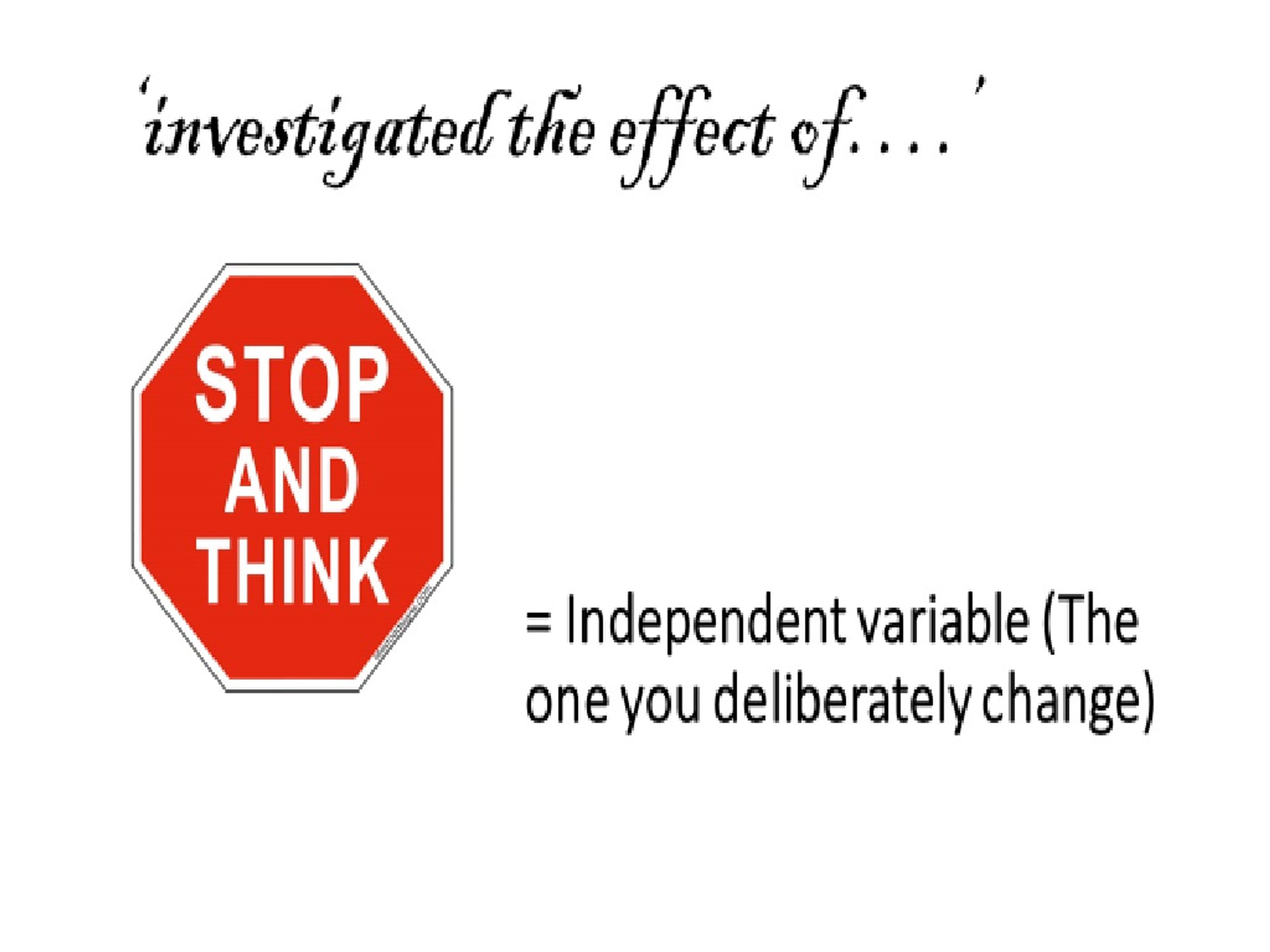 Experimental Variables and Measurement in Science - slide 1