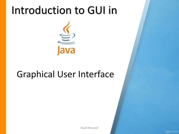 Introduction to GUI in