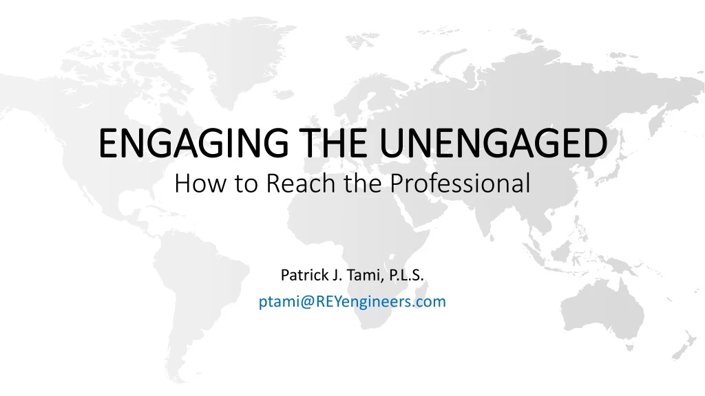 engaging the unengaged how to r each the professional