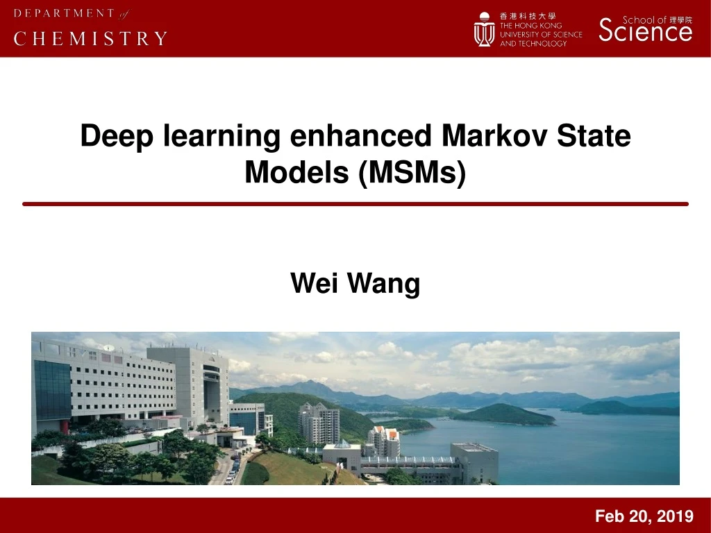 deep learning enhanced markov state models msms