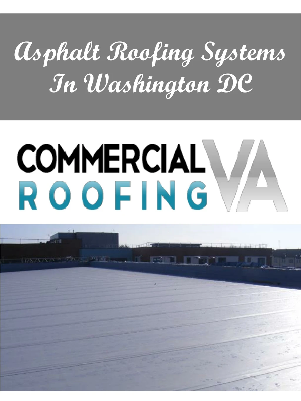 asphalt roofing systems in washington dc