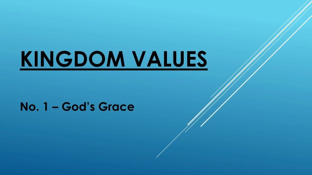 kingdom values