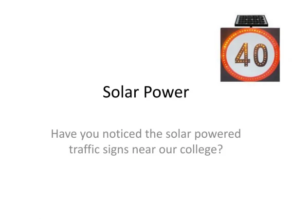 Solar Power