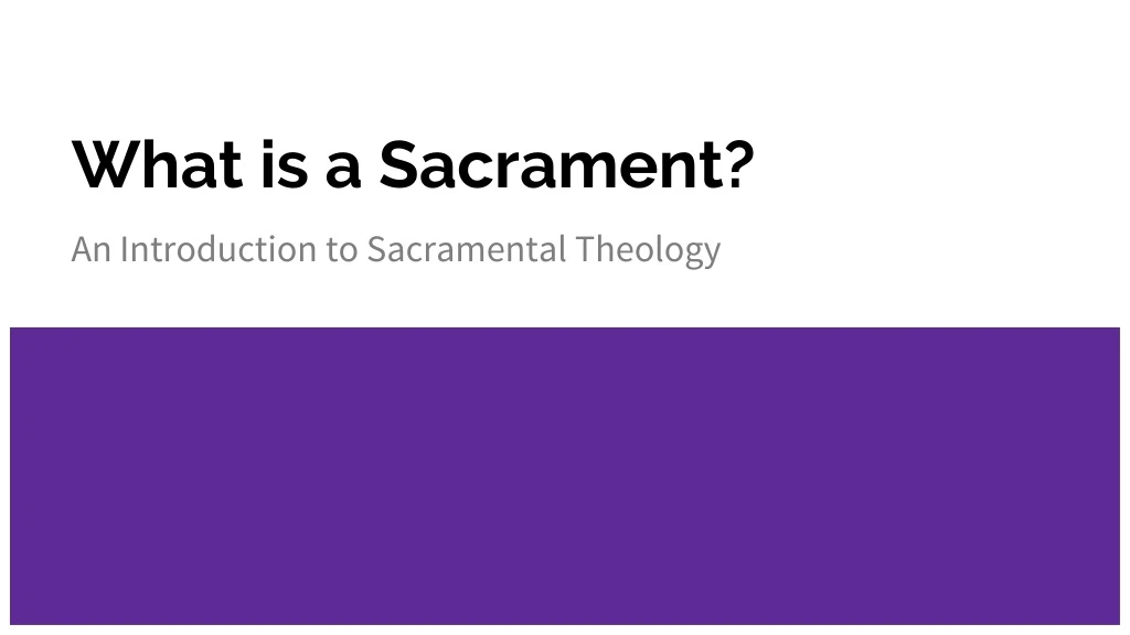 what is a sacrament