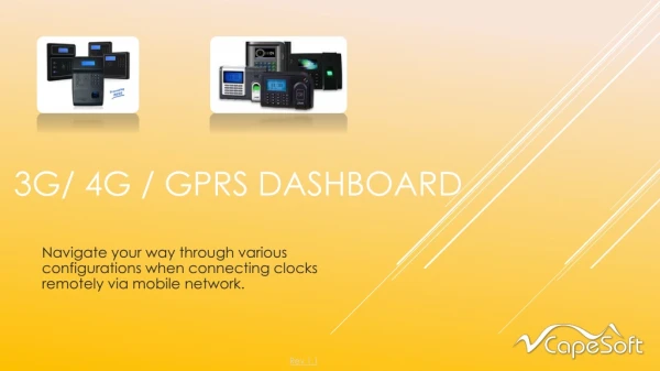 3G/ 4G / gprs dashboard