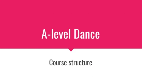 A-level Dance