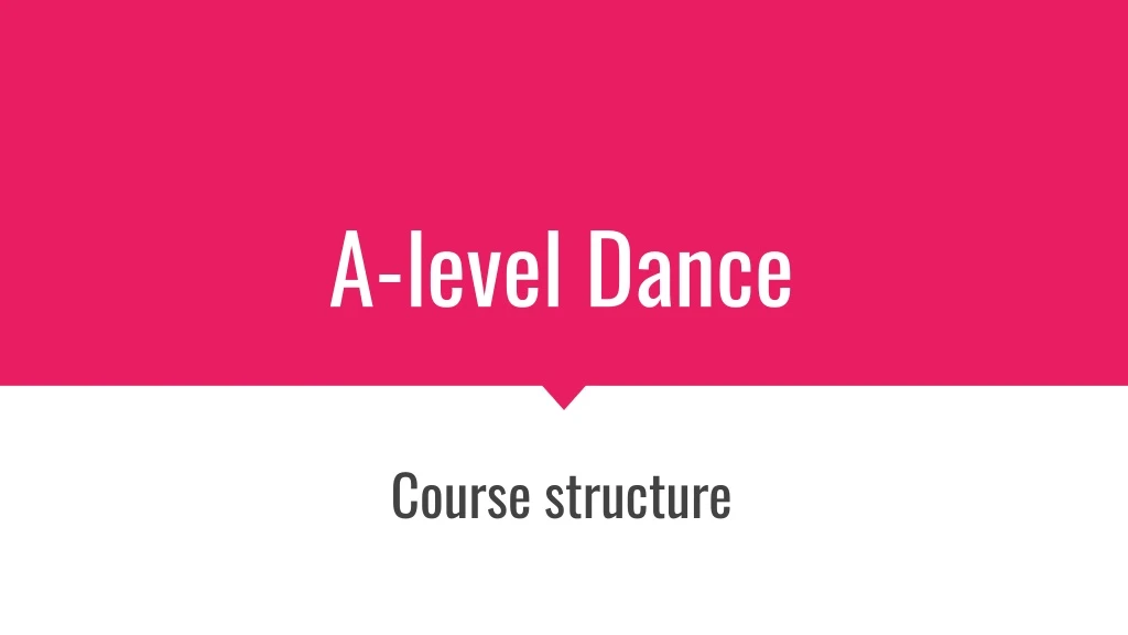 a level dance