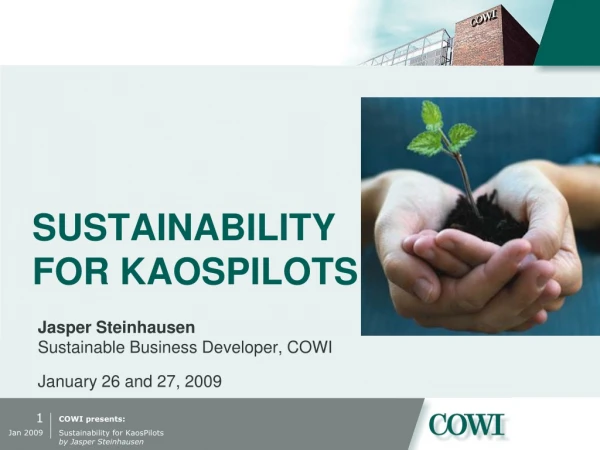 SUSTAINABILITY FOR KAOSPILOTS