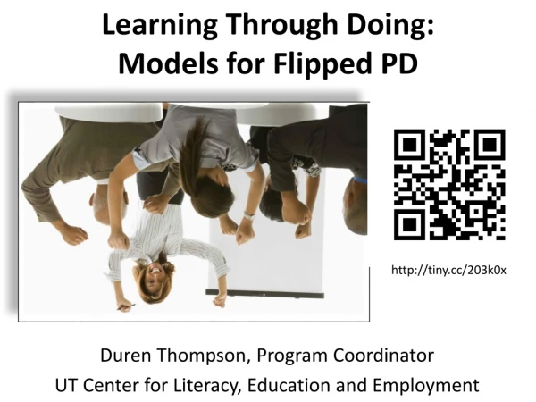 Learning Through Doing: Models for Flipped PD