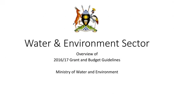 Water &amp; Environment Sector