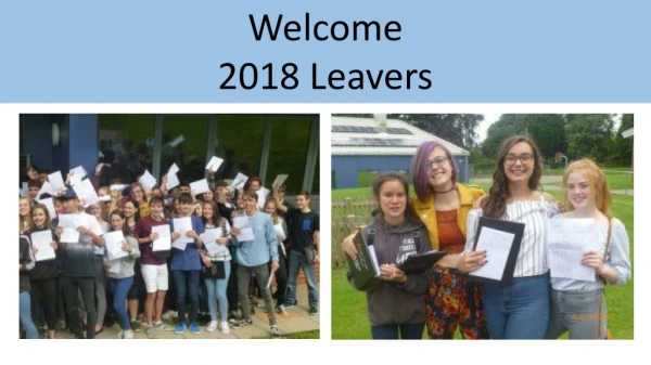 Welcome 2018 Leavers