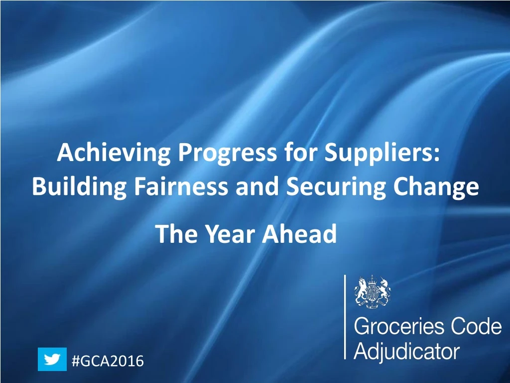 achieving progress for suppliers building