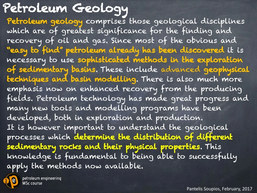 petroleum geology