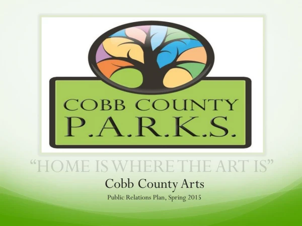 Cobb County Arts Public Relations Plan, Spring 2015