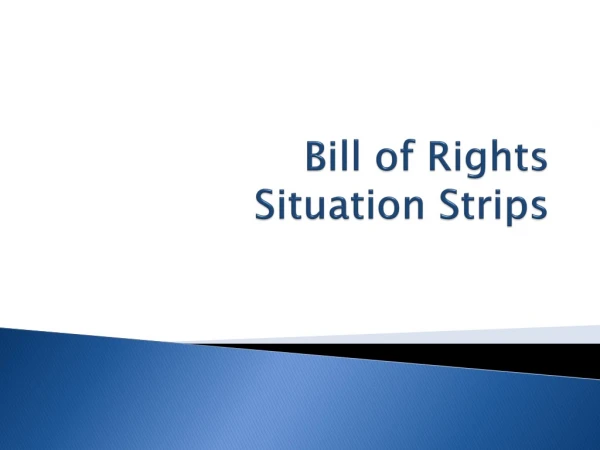 Bill of Rights Situation Strips