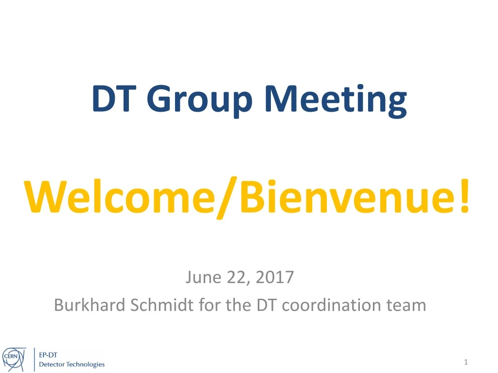 dt group meeting