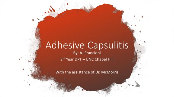 Adhesive Capsulitis