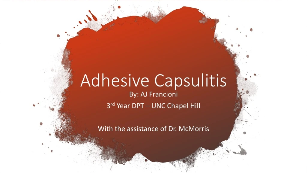 adhesive capsulitis