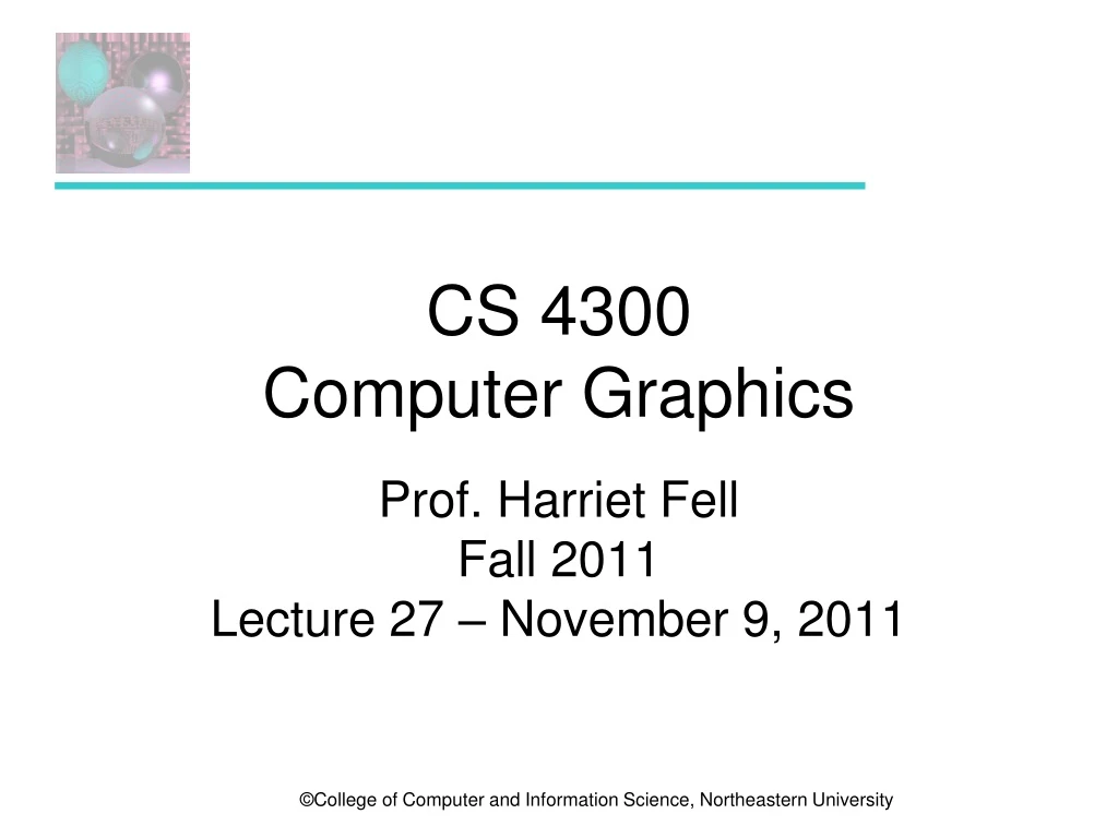 cs 4300 computer graphics