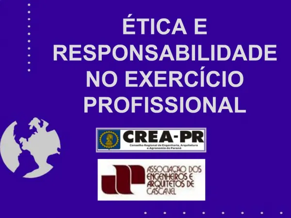 TICA E RESPONSABILIDADE NO EXERC CIO PROFISSIONAL
