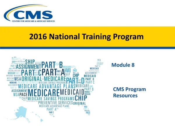 2016 National Training Program