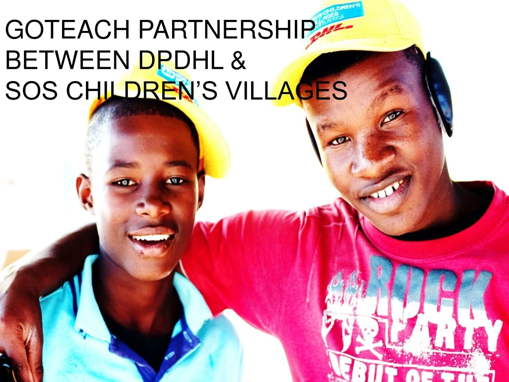 goteach partnership between dpdhl sos children s villages